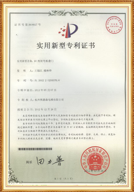 Certificate Of Honor