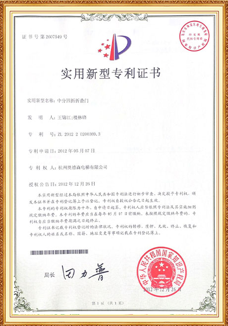 Certificate Of Honor